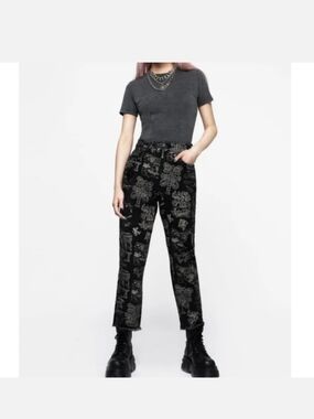 Disturbia Heresy High Rise Distressed Grunge Whimsigoth Jeans